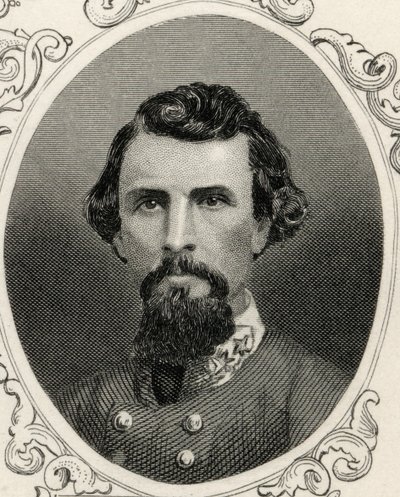 Portrait of Nathan Bedford Forrest (1821-77) by American School